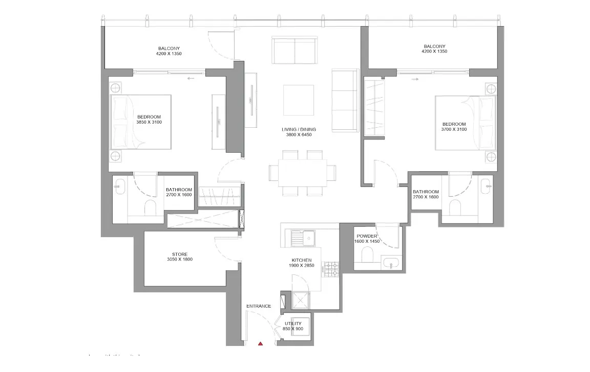 2 Bedroom